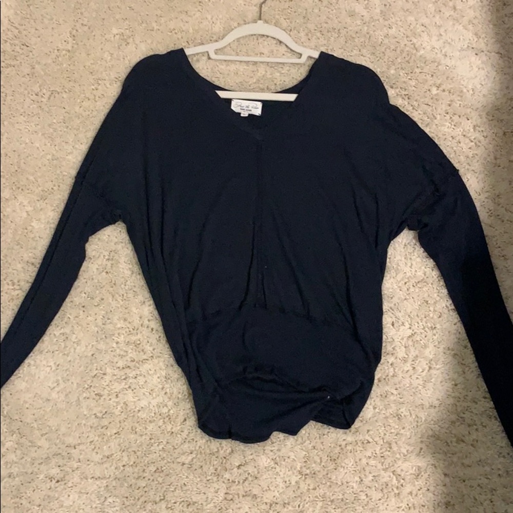 Feel the Piece Terre Jacobs navy sweater
